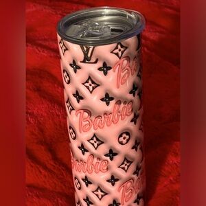 B/N Barbie/LV Pink Tumbler